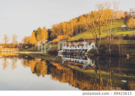 Drei Weihern or three lime trees in St.Gallen, Switzerland 89423615