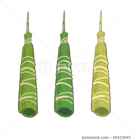 Three kinds of colorful rice dumplings Three kinds of colorful rice dumplings 89423645