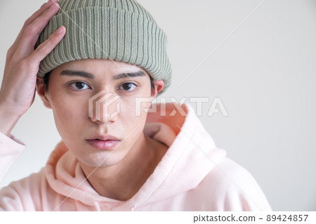 Cool male portrait street fashion skater hip hop Cool male portrait street fashion skater hip hop 89424857