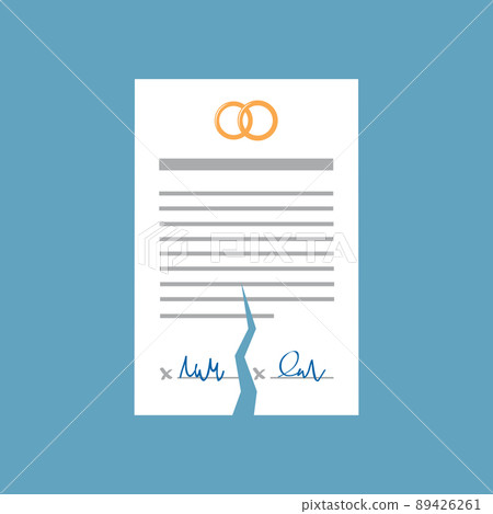 torn marriage contract separation divorce info graphic torn marriage contract separation divorce info graphic 89426261
