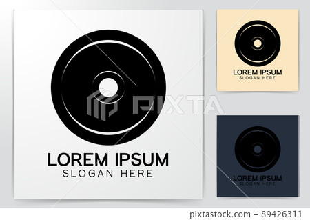 iron weight, barbel, gym fitness logo Ideas. Inspiration logo design. Template Vector Illustration. Isolated On White Background 89426311
