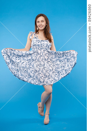 girl in casual dress, Portrait of young beautiful girl in casual dress, Portrait of young beautiful 89426860
