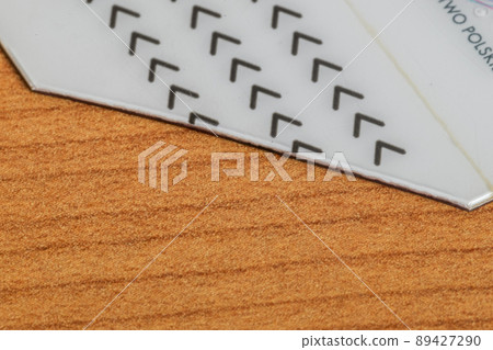 Cutted part of Polish ID card. Invalid identity card. Cutted part of Polish ID card. Invalid identity card. 89427290
