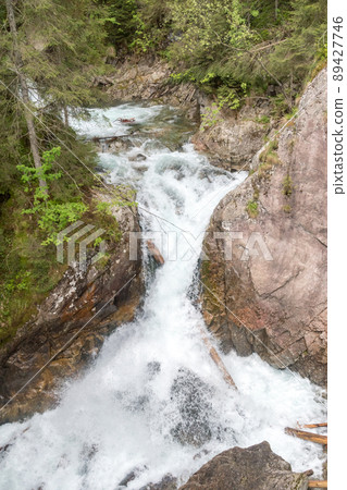 Wodogrzmoty Mickiewicza waterfall in Tatra mountains in Tatra National Park. 89427746