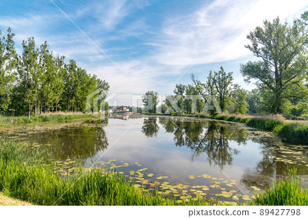 Oxbow lake of vistula river at Stezyca. Oxbow lake of vistula river at Stezyca. 89427798
