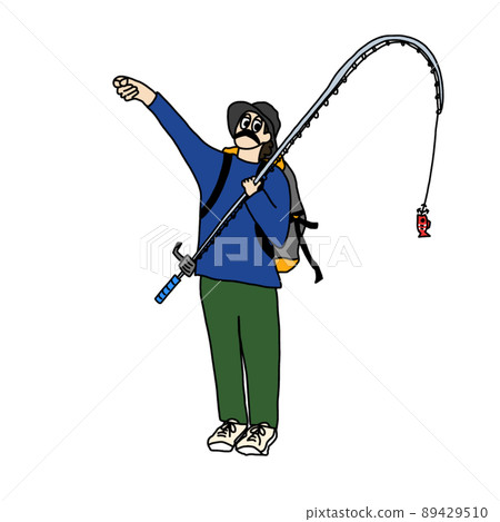 藍色教練釣魚男孩 藍色教練釣魚男孩 89429510