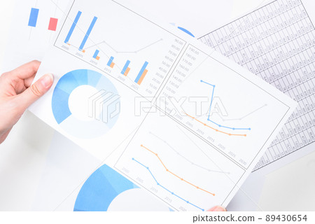 Graphs used in company meetings Graphs used in company meetings 89430654