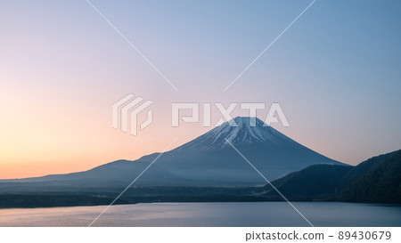 黎明湖Motosu和富士山 黎明湖Motosu和富士山 89430679