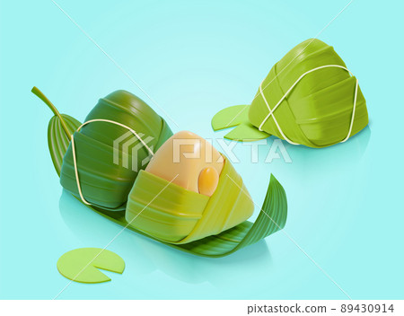 3d tasty rice dumpling elements 89430914