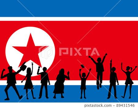 這是支持朝鮮的人的插圖素材。 89431546