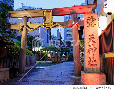 天神的大阪Sonezaki初期黃昏 天神的大阪Sonezaki初期黃昏 89431659