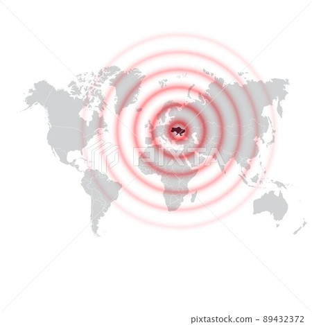 World map global Ukrainian war World map global Ukrainian war 89432372
