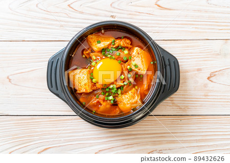 Kimchi Soup with Tofu and Egg or Korean Kimchi Stew 89432626