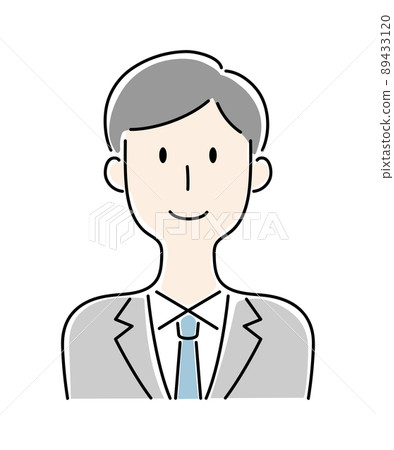 Vector illustration of smiling man 89433120