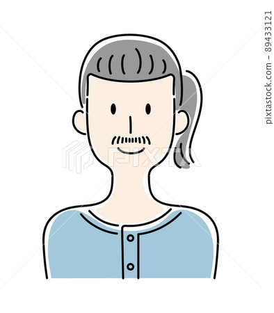 Vector illustration of smiling man 89433121