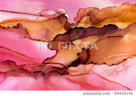 Alcohol ink art texture background abstract abstract painting 89434144
