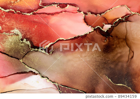 Alcohol ink art texture background abstract abstract painting 89434159