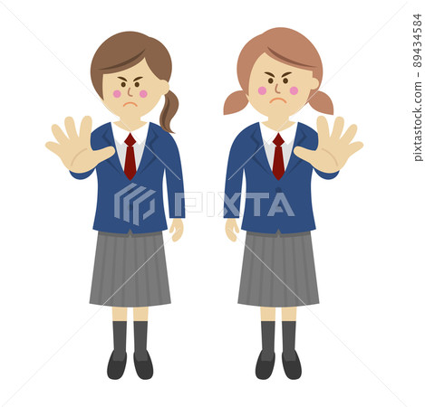 Illustration image of the student who refuses 89434584