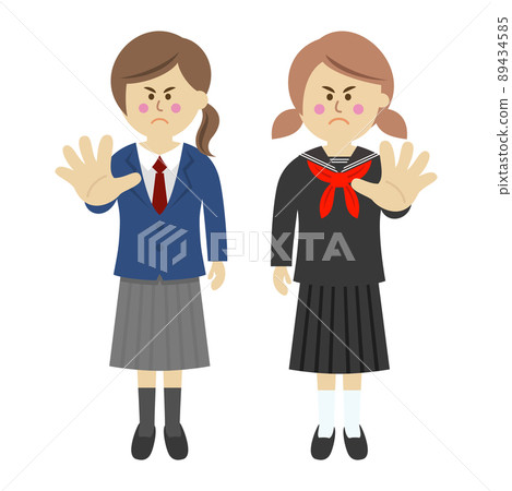 拒絕的學生的插圖圖像 89434585