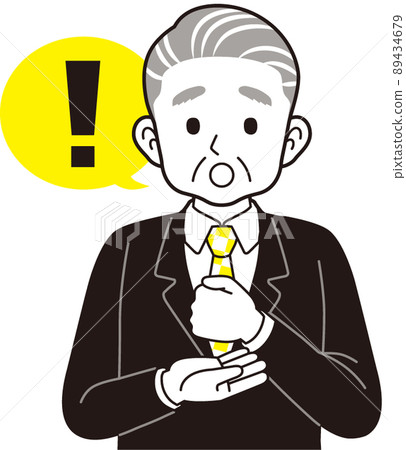 A senior man in a suit that convinces A senior man in a suit that convinces 89434679