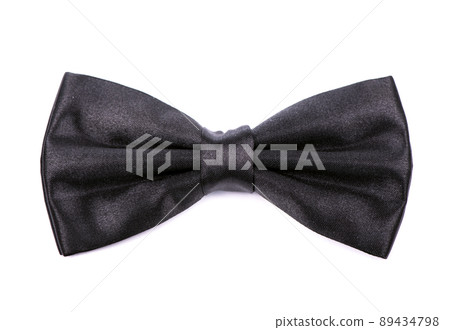 Black bow tie isolated on white background. Black bow tie isolated on white background. 89434798