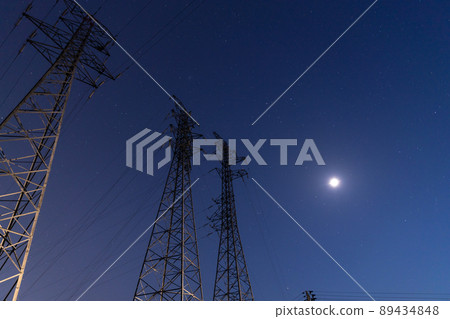 Tower and Moon 89434848