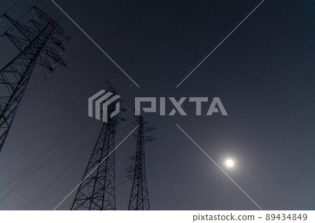 Tower and Moon 89434849