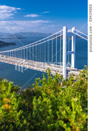 << Okayama Prefecture >> At Seto Ohashi Bridge and Mt. << Okayama Prefecture >> At Seto Ohashi Bridge and Mt. 89434868