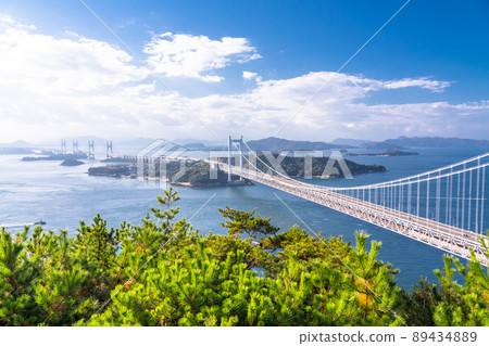 “岡山縣”在瀨戶大橋和峨眉山 “岡山縣”在瀨戶大橋和峨眉山 89434889