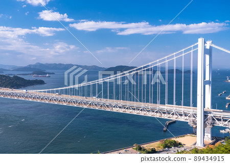 << Okayama Prefecture >> At Seto Ohashi Bridge and Mt. 89434915