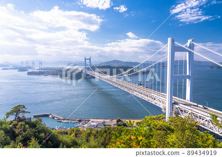 << Okayama Prefecture >> At Seto Ohashi Bridge and Mt. 89434919