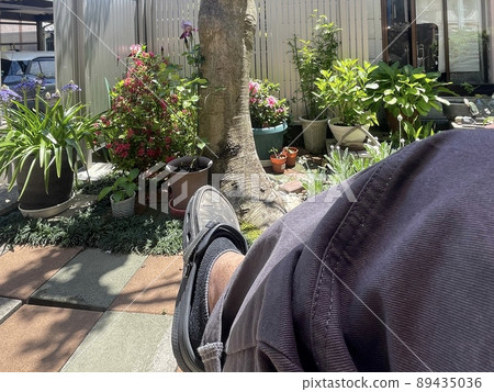 I look at the garden I look at the garden 89435036