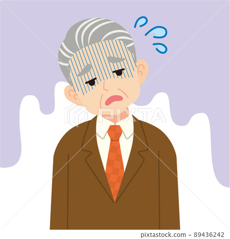 Senior man in a tired suit_no line Senior man in a tired suit_no line 89436242