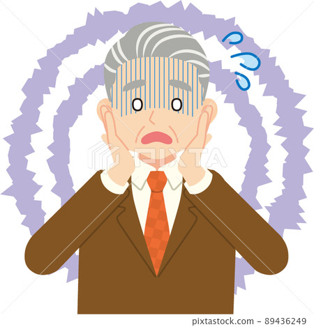 Senior man in an impatient suit_no line Senior man in an impatient suit_no line 89436249