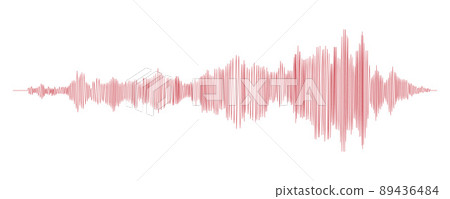 Seismograph measurement or lie detector graph. Seismic measurements with data record. Vector illustration Seismograph measurement or lie detector graph. Seismic measurements with data record. Vector illustration 89436484
