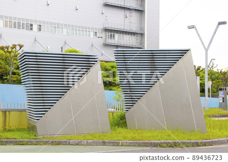 Underground parking lot / ventilation tower 89436723