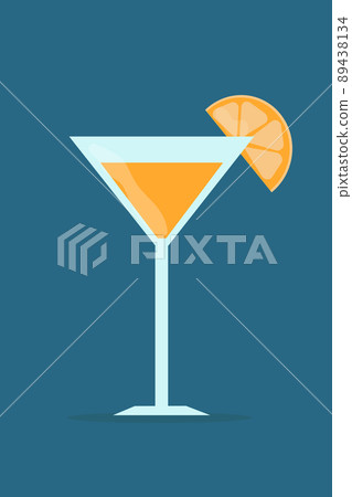 drink cocktail with orange in a glass 89438134