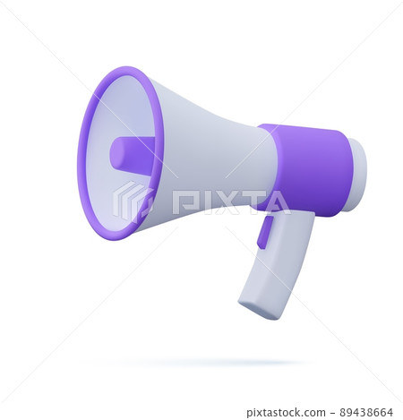 3d plastic megaphones 3d plastic megaphones 89438664