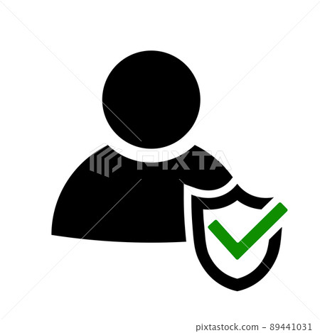 Protection icon. User profile security symbol 89441031