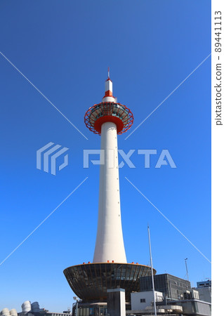 Kyoto Tower taken on a clear day Kyoto Tower taken on a clear day 89441113