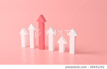 3d rendering pink or red stair step to Arrow growth success. progress way and forward achievement. Abstract Arrows Set Isolated on pink-red Background. 3D Shapes Collection. minimal creative concept 3d rendering pink or red stair step to Arrow growth success. progress way and forward achievement. Abstract Arrows Set Isolated on pink-red Background. 3D Shapes Collection. minimal creative concept 89441292