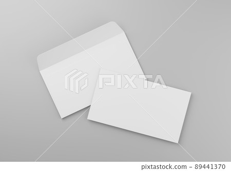 Blank white paper envelope mockup Blank white paper envelope mockup 89441370