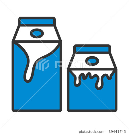 Milk And Cream Container Icon 89441743