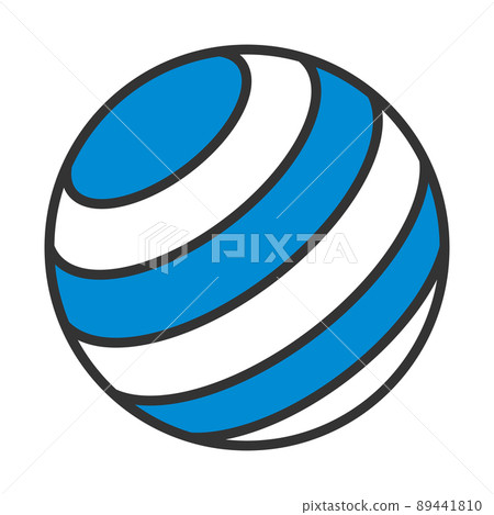 Icon Of Fitness Rubber Ball Icon Of Fitness Rubber Ball 89441810