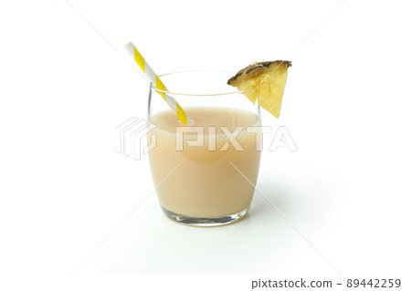Pina colada cocktail isolated on white background Pina colada cocktail isolated on white background 89442259
