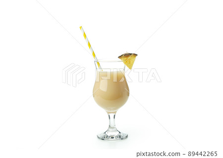 Pina colada cocktail isolated on white background Pina colada cocktail isolated on white background 89442265