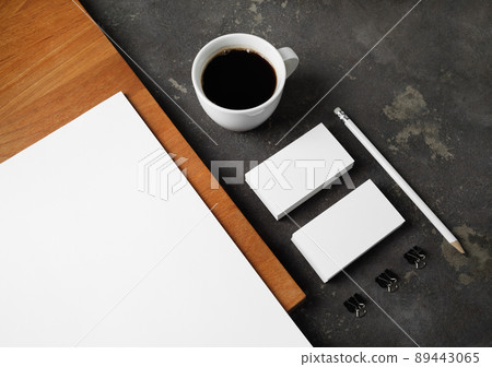 Blank stationery template 89443065
