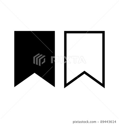 Bookmark icon set 89443614