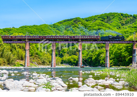 Chichibu Railway, Nagatoro Town, Saitama - Stock Photo