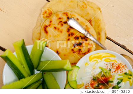 Arab middle east goat yogurt and cucumber salad Arab middle east goat yogurt and cucumber salad 89445230